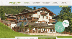 Desktop Screenshot of jakobshof.at