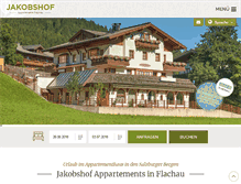 Tablet Screenshot of jakobshof.at